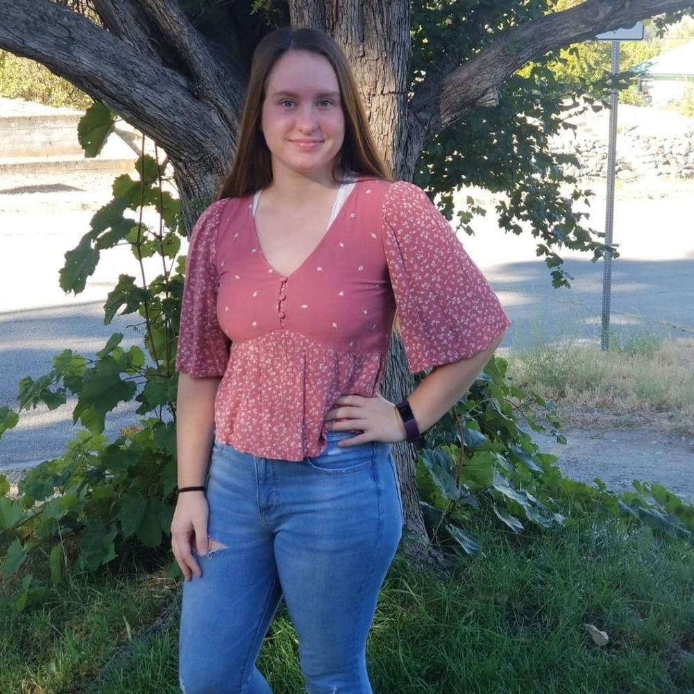 Pink floral top